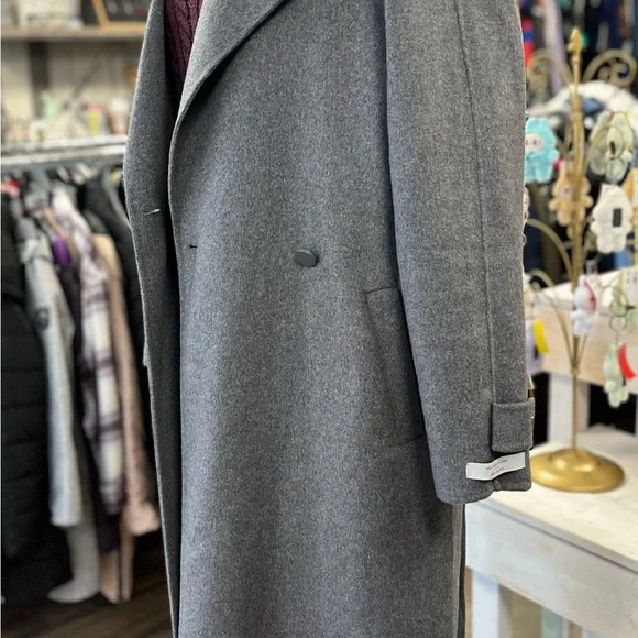 Gray Long Overcoat - Picture 2 of 4